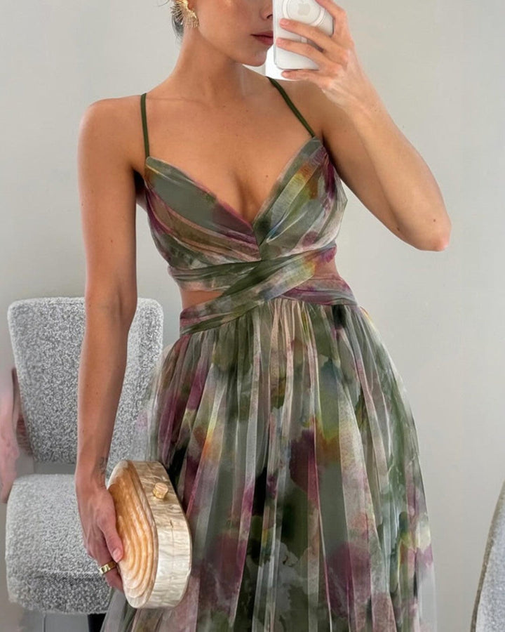 La Scintilla | Maxijurk Elegante Bloemenprint