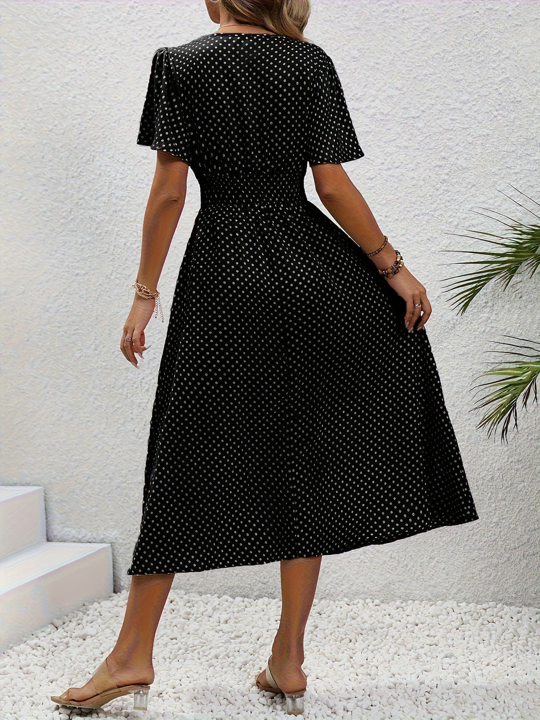 La Scintilla | Elegante Pois Jurk Élisa