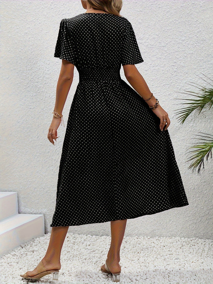La Scintilla | Elegante Pois Jurk Élisa