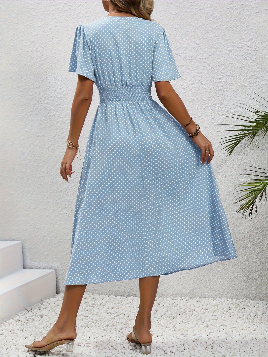 La Scintilla | Elegante Pois Jurk Élisa