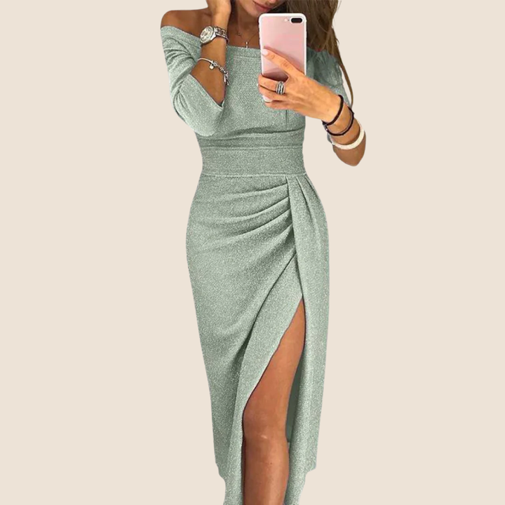 Stella™ | Maxi Jurk met Halterdecolleté