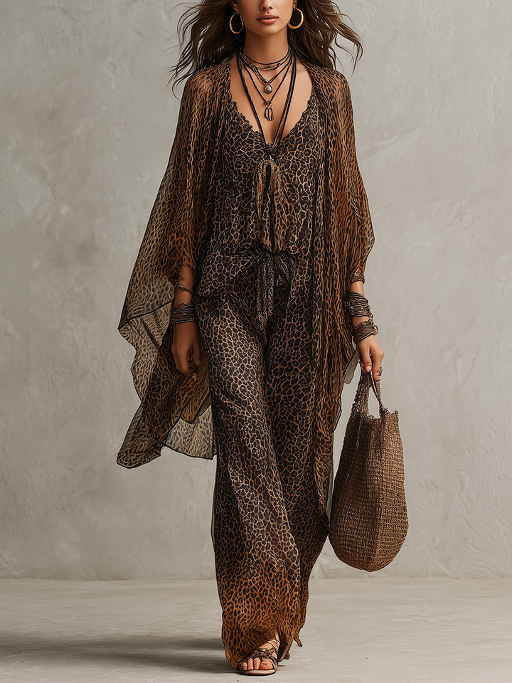 Boho Luipaard Luxe 3-delige Set