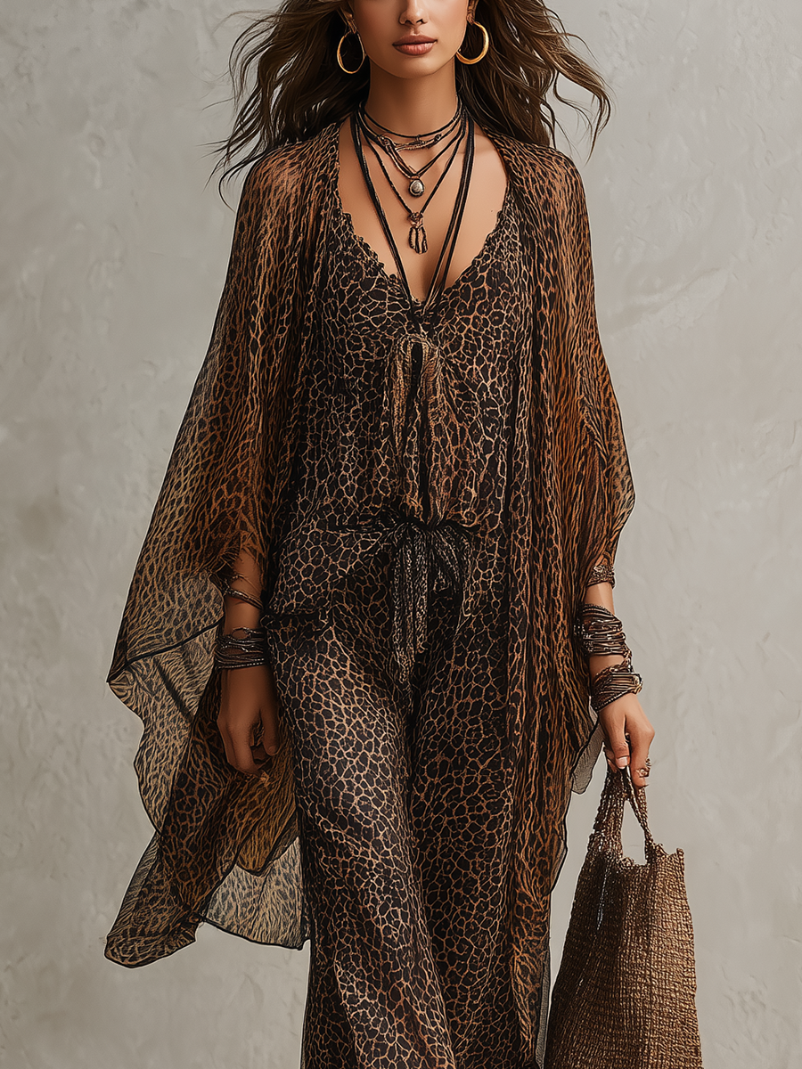 Boho Luipaard Luxe 3-delige Set