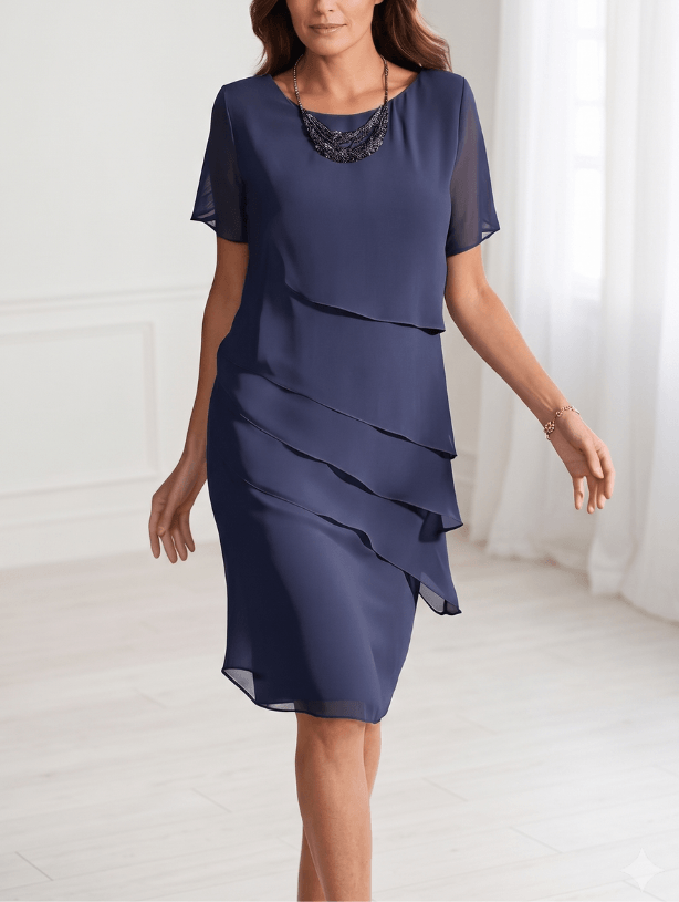 Juliette – Elegante vloeiende jurk met ruffles