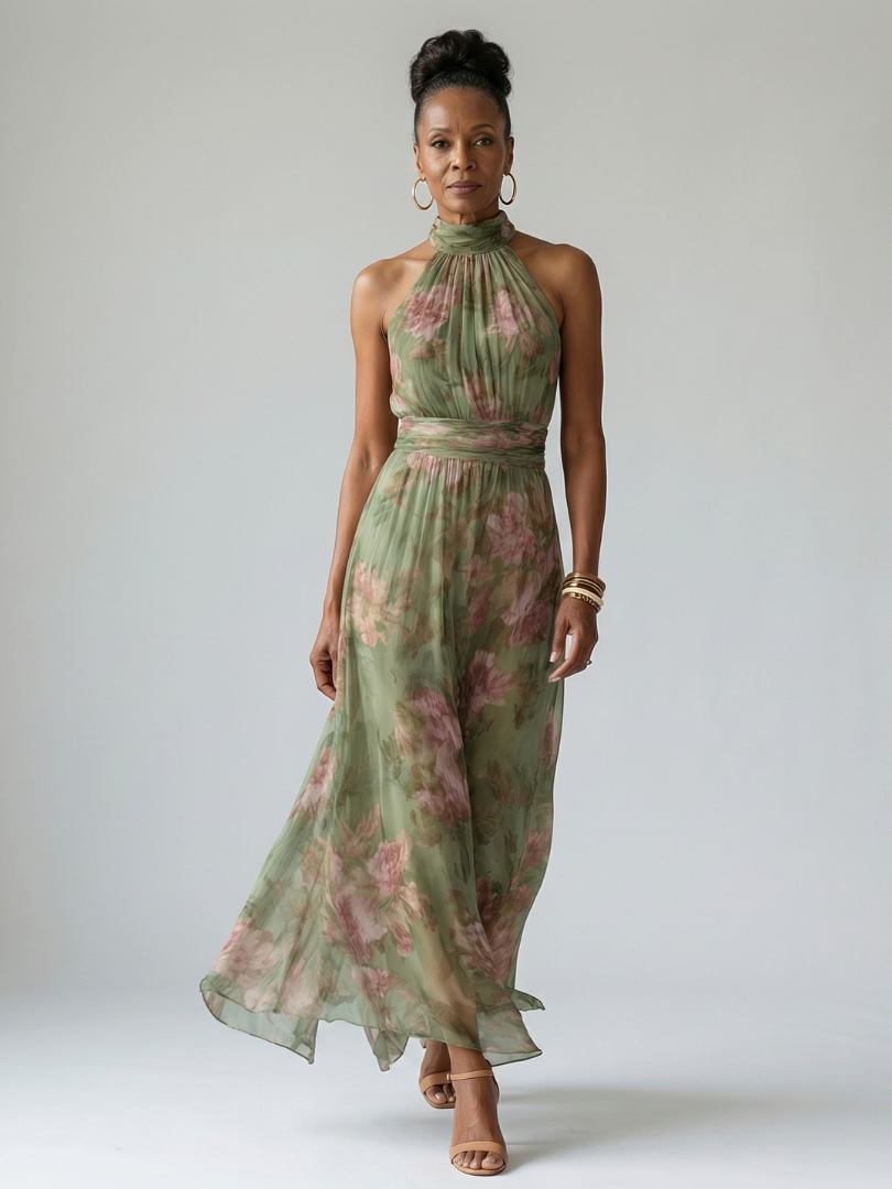 Naomi | Halter Maxi Jurk