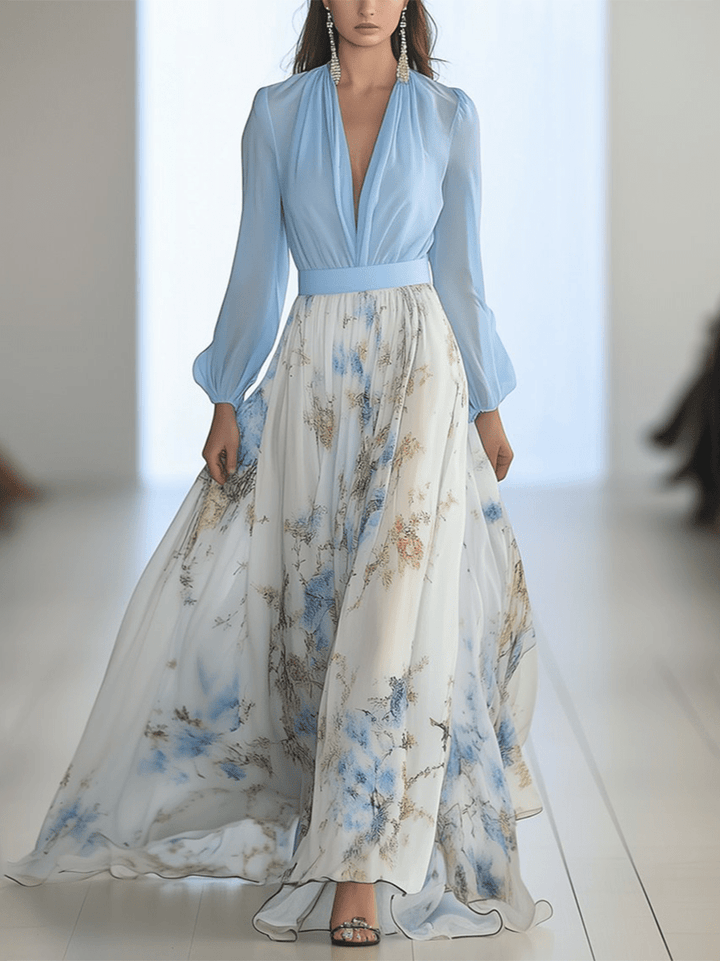 Peniel™ | Elegante Maxi Bloemenjurk