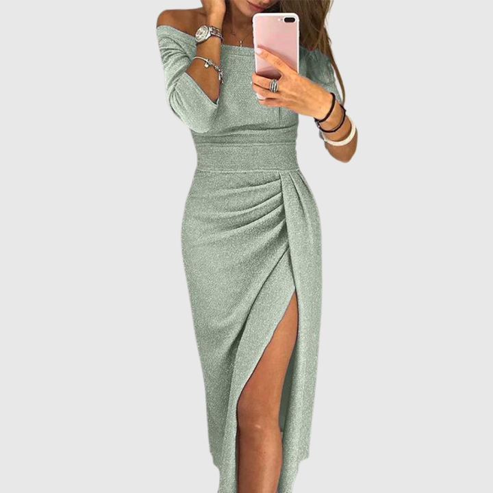 Stella™ | Maxi Jurk met Halterdecolleté