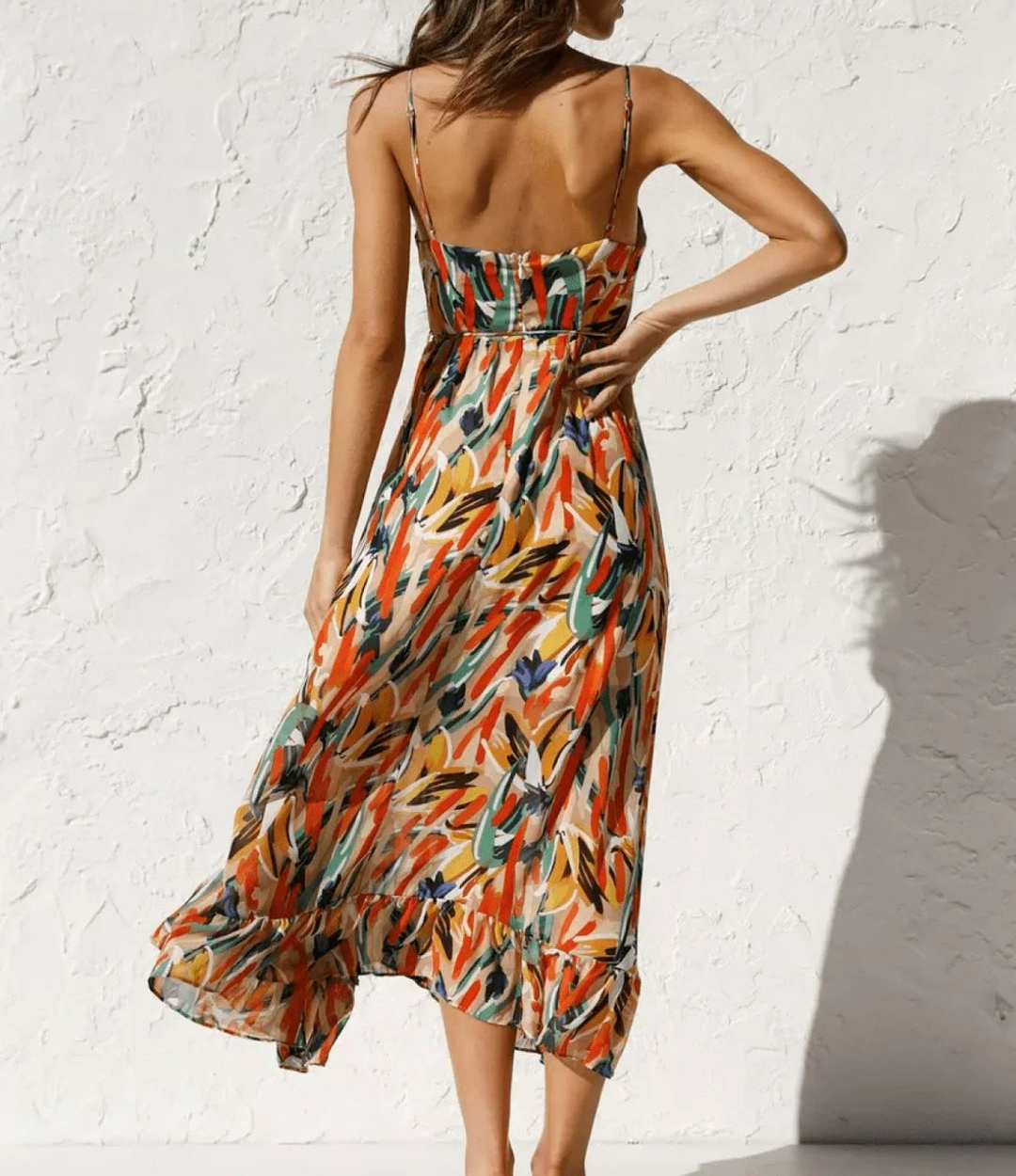 La Scintilla | Midi Jurk in Stralende Kleur