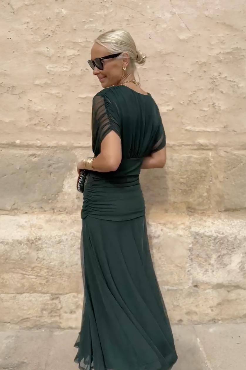 Lorenza™ | Elegante maxi-jurk met V-hals