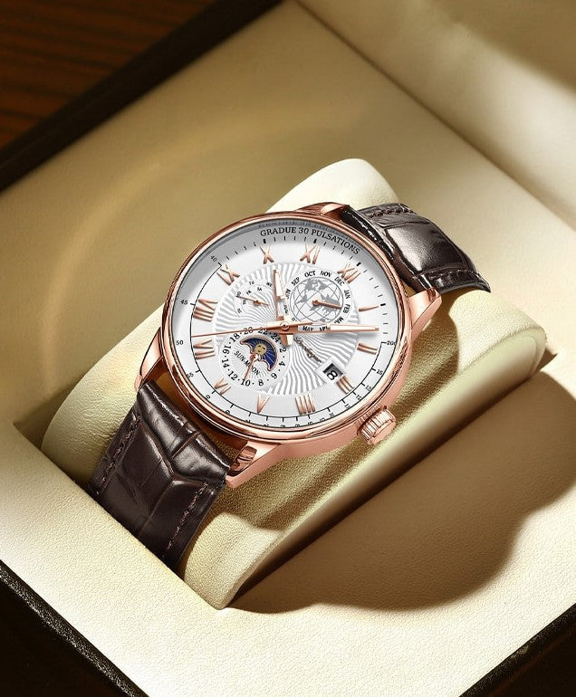 Stijlvolle Luxe Licht Kwarts Horloge