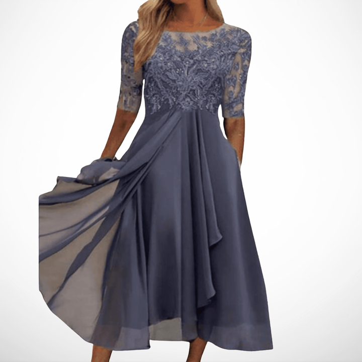 La Scintilla | Jurk Elegantie Kant Léa
