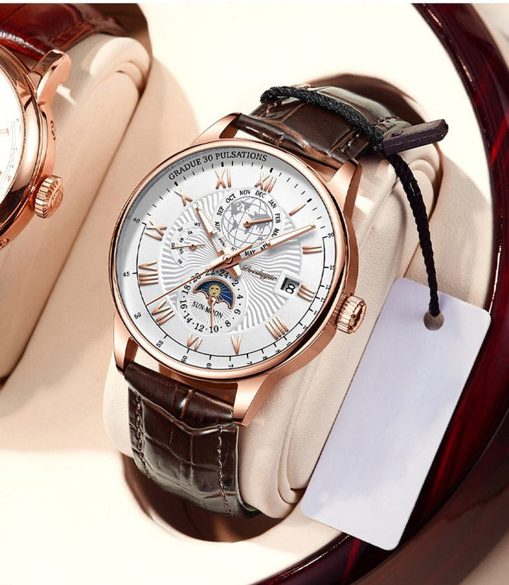Stijlvolle Luxe Licht Kwarts Horloge