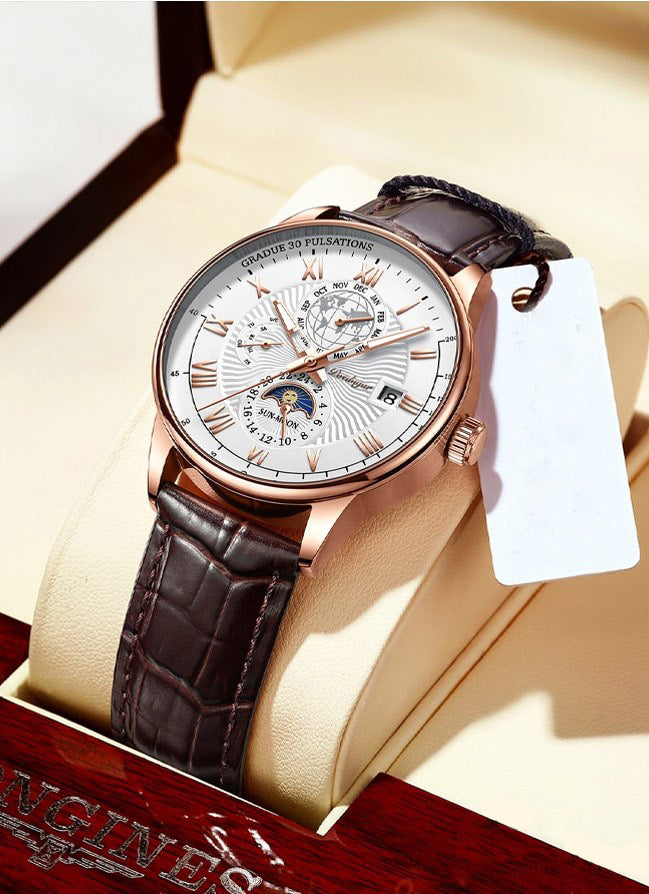 Stijlvolle Luxe Licht Kwarts Horloge