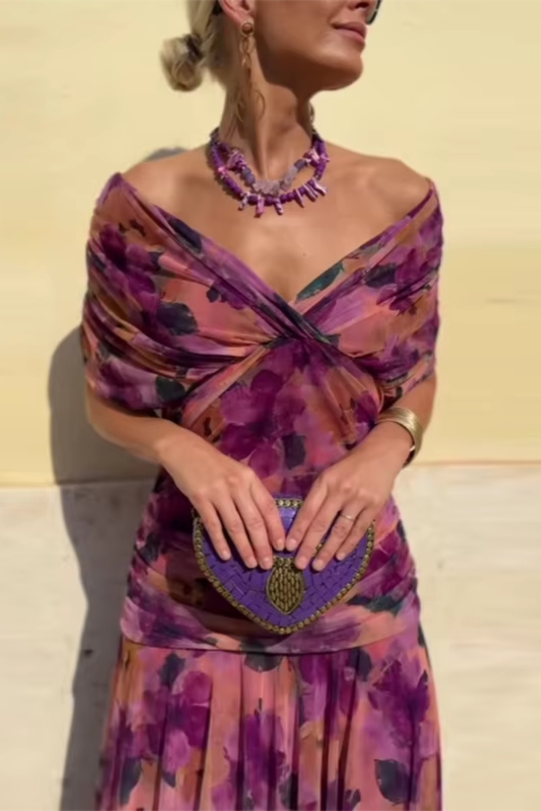 Lorenza™ | Elegante maxi-jurk met V-hals