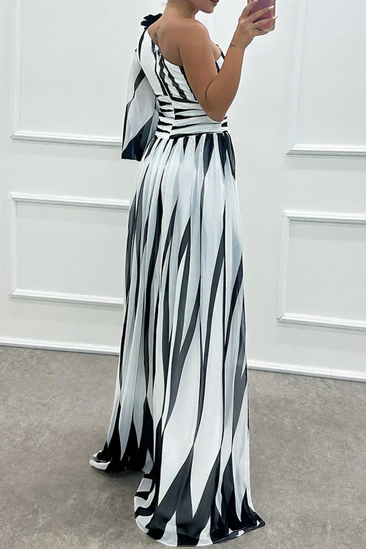 Hazel™ | Elegante Maxi Jurk met Schouder Ontblotend