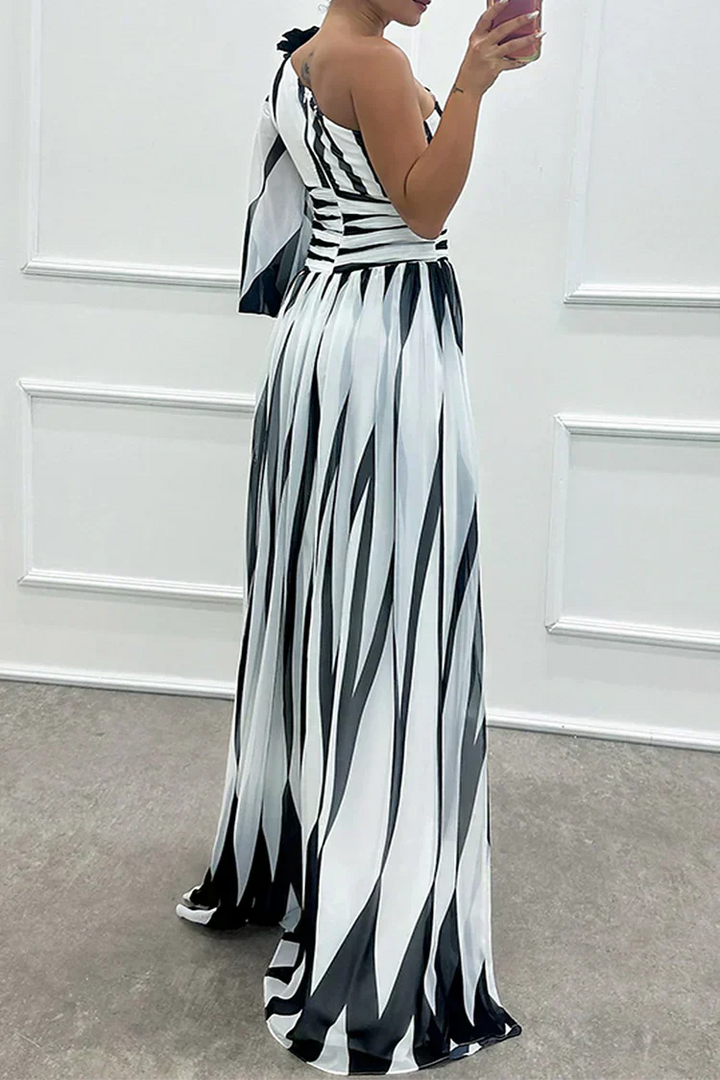 Hazel™ | Elegante Maxi Jurk met Schouder Ontblotend