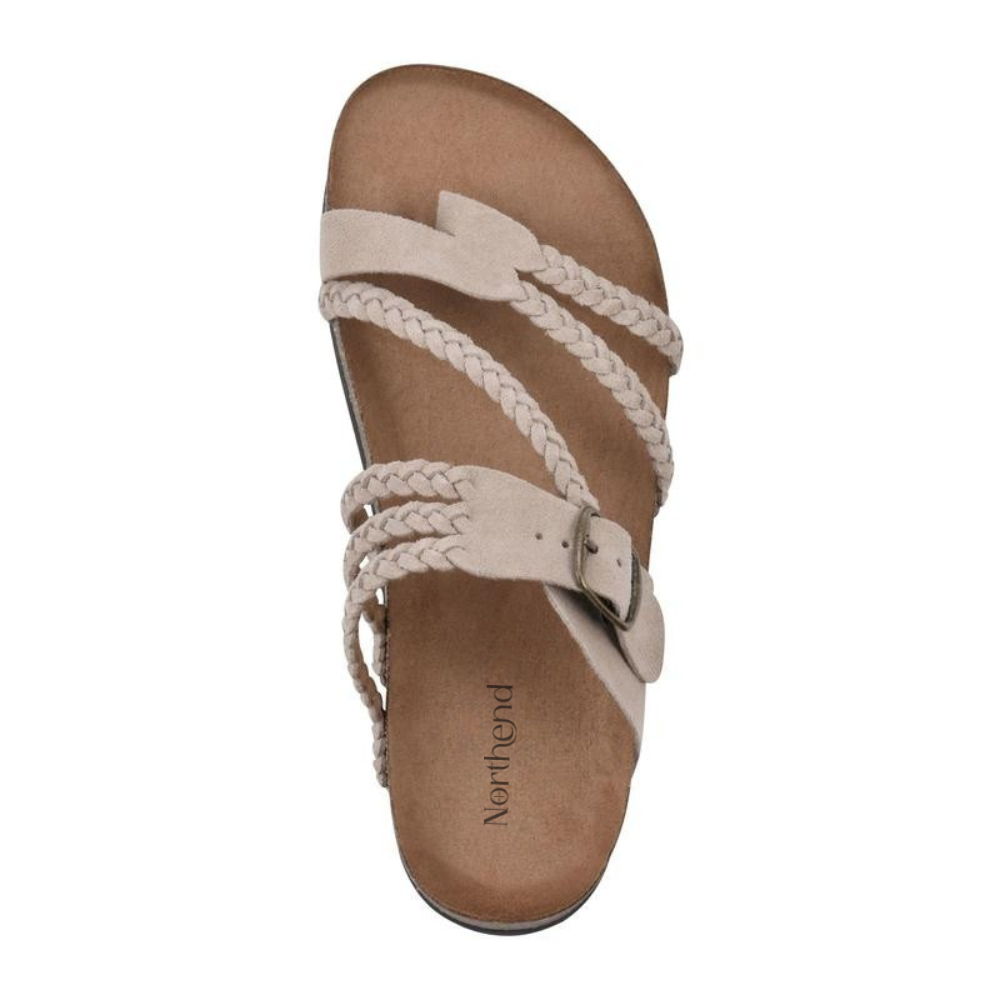 Adriana I Gevlochten Korksandalen