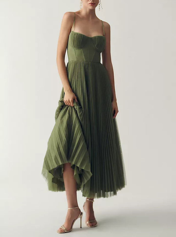 La Scintilla | Elegant gedrapeerde tule jurk