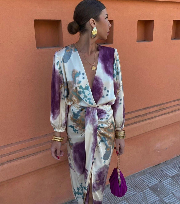 Vittoria™ | Elegante jurk met kruisvormige V-hals