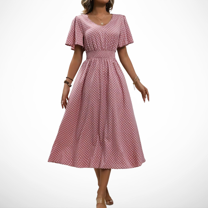 La Scintilla | Elegante Pois Jurk Élisa