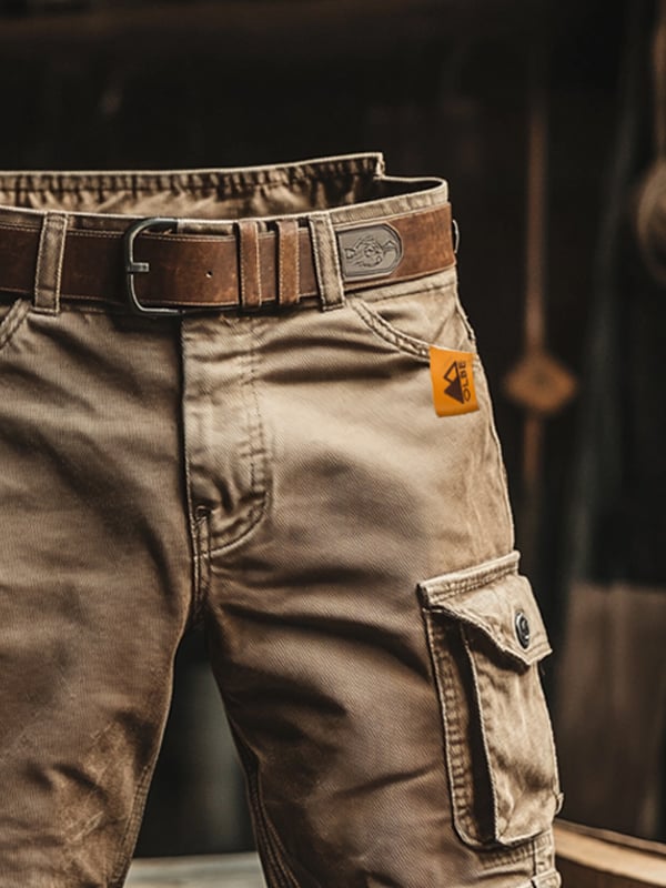 Novak - Retro Cargo Shorts Met Meerdere Zakken