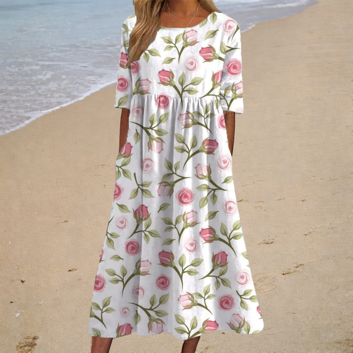 Aurélie | Romantische Midi Jurk