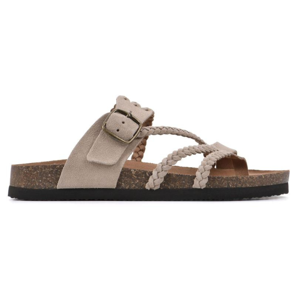 Adriana I Gevlochten Korksandalen