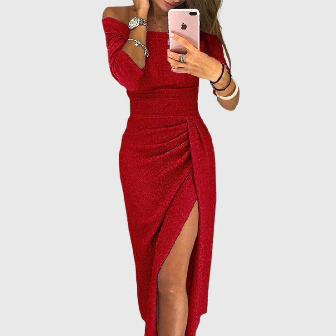 Stella™ | Maxi Jurk met Halterdecolleté