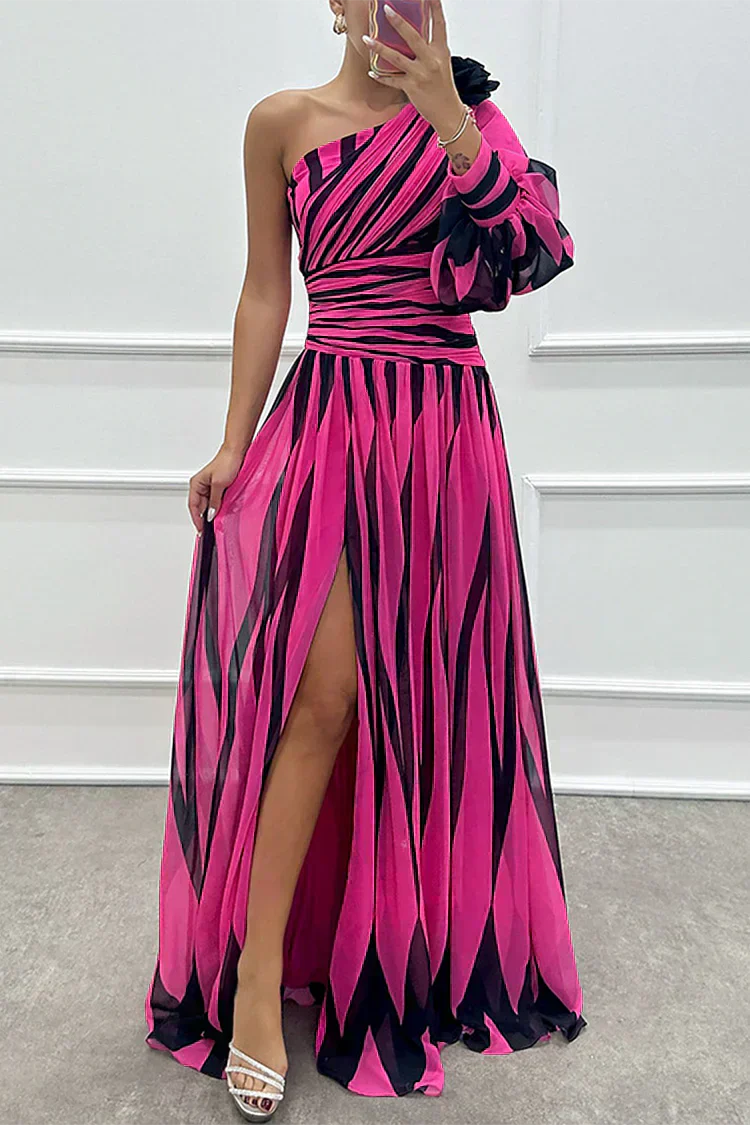 Hazel™ | Elegante Maxi Jurk met Schouder Ontblotend