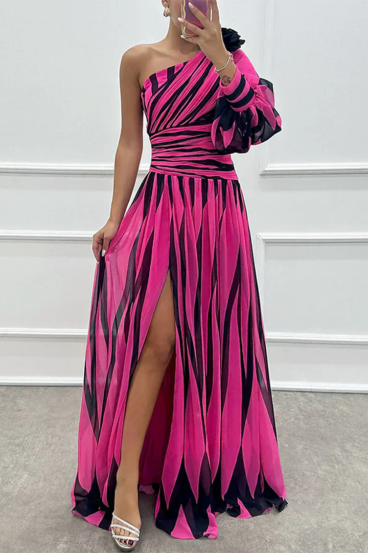 Hazel™ | Elegante Maxi Jurk met Schouder Ontblotend