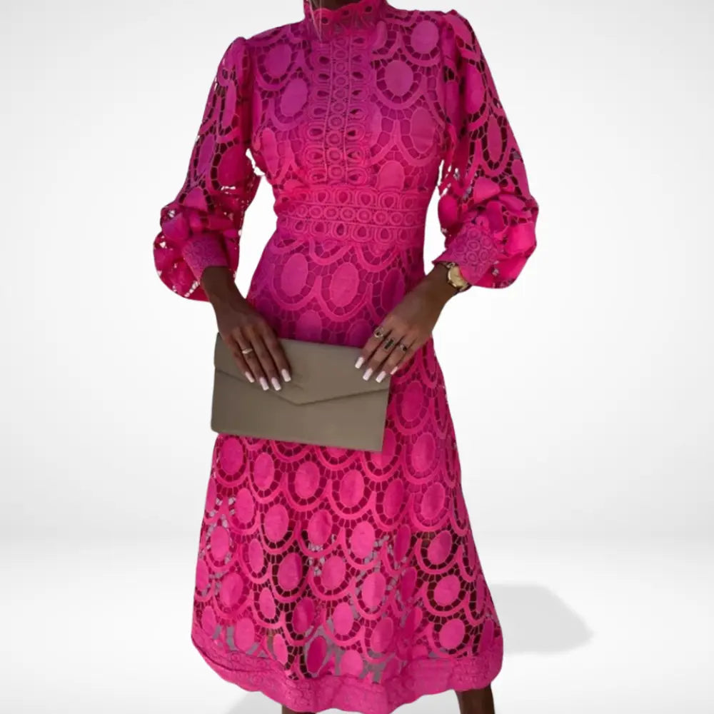 Via | Lange jurk met elegante kant