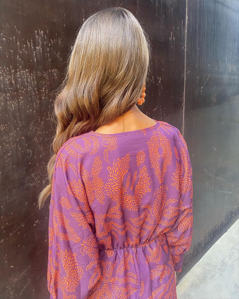 La Scintilla | Midi Jurk Elegante Bloemenprint