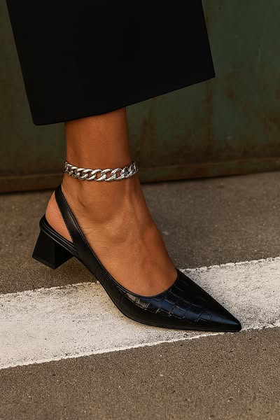 Olga - Elegante schoenen met vierkante hak