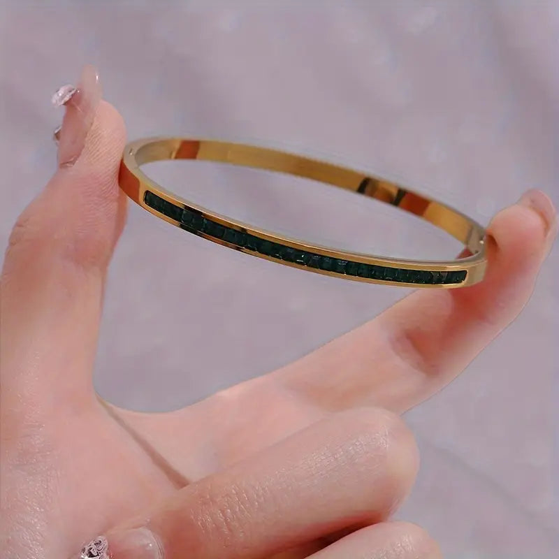 Gouden groene armband