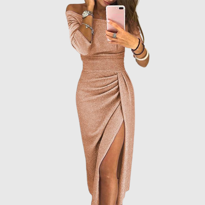 Stella™ | Maxi Jurk met Halterdecolleté