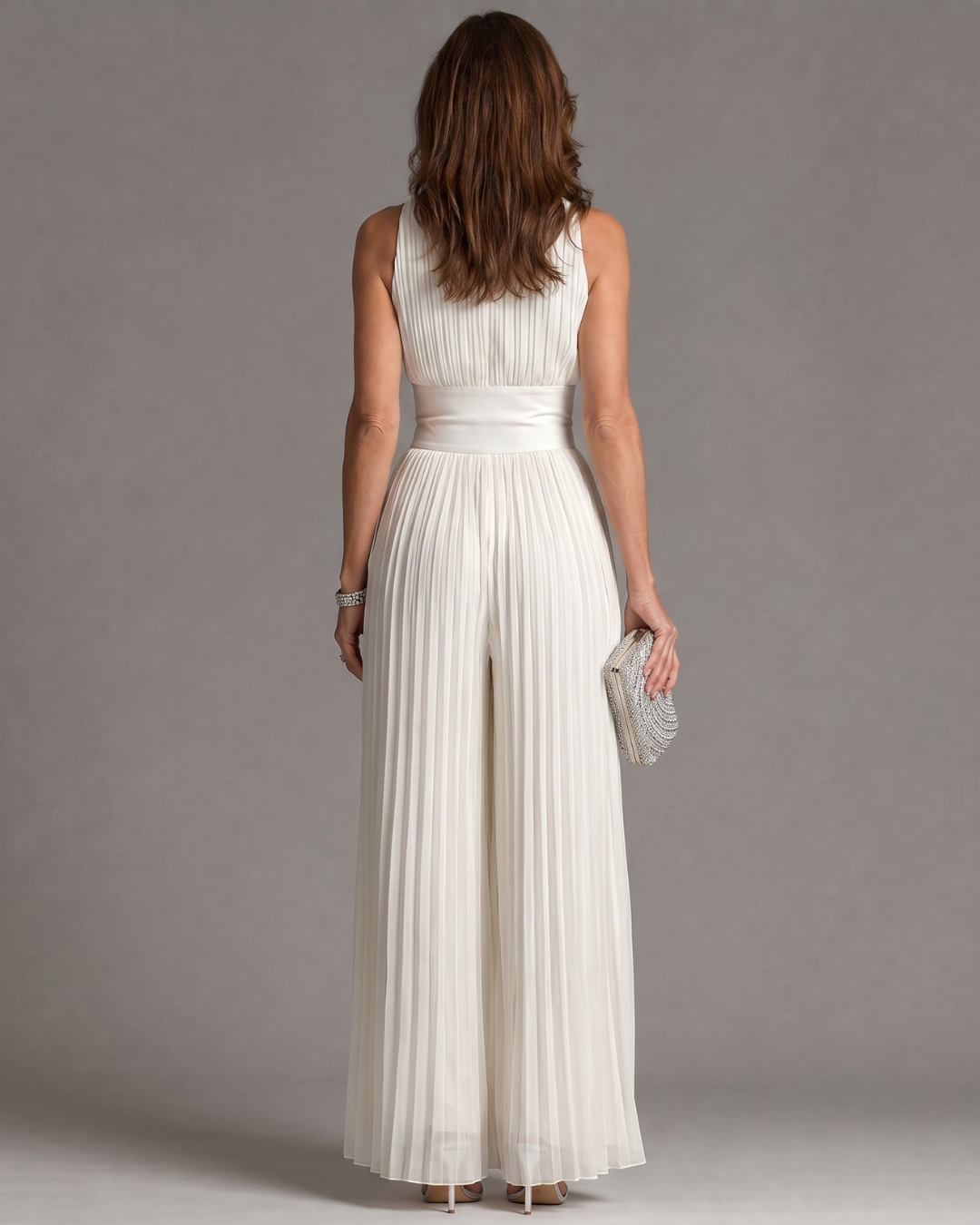 Zoé | Chic Plissé Jumpsuit
