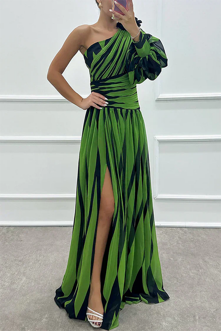 Hazel™ | Elegante Maxi Jurk met Schouder Ontblotend