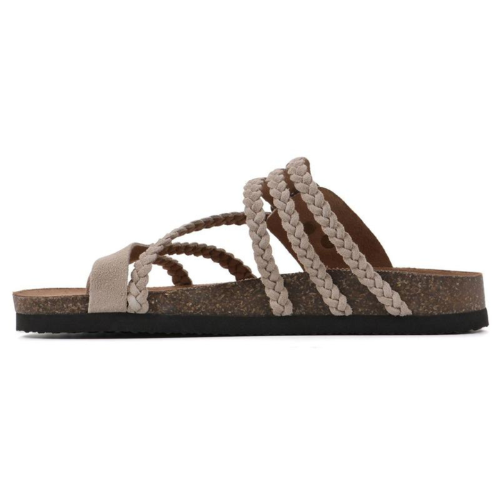 Adriana I Gevlochten Korksandalen