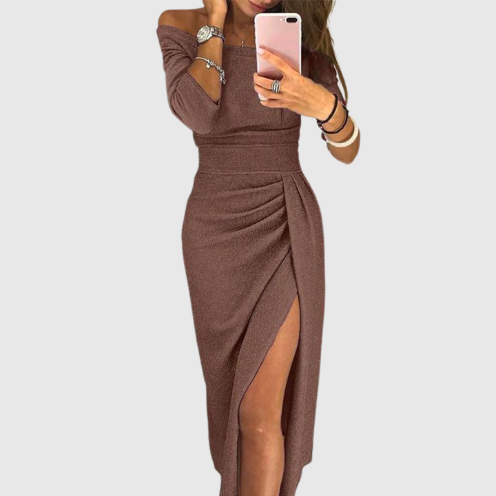 Stella™ | Maxi Jurk met Halterdecolleté