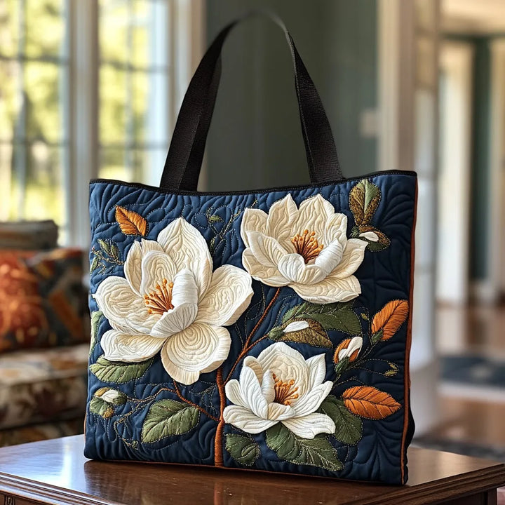 Handgemaakte quilt tas - Magnolia Delicata