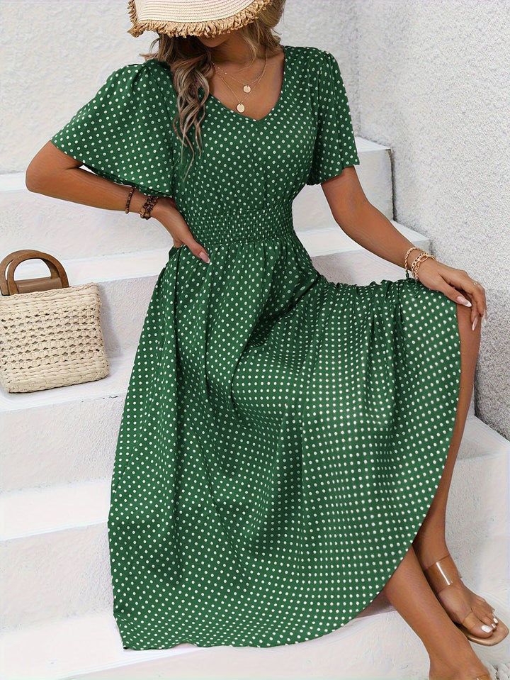 La Scintilla | Elegante Pois Jurk Élisa