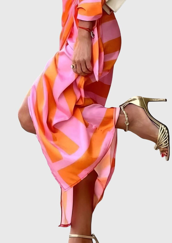 Everly | Elegante Wikkeldress met Print