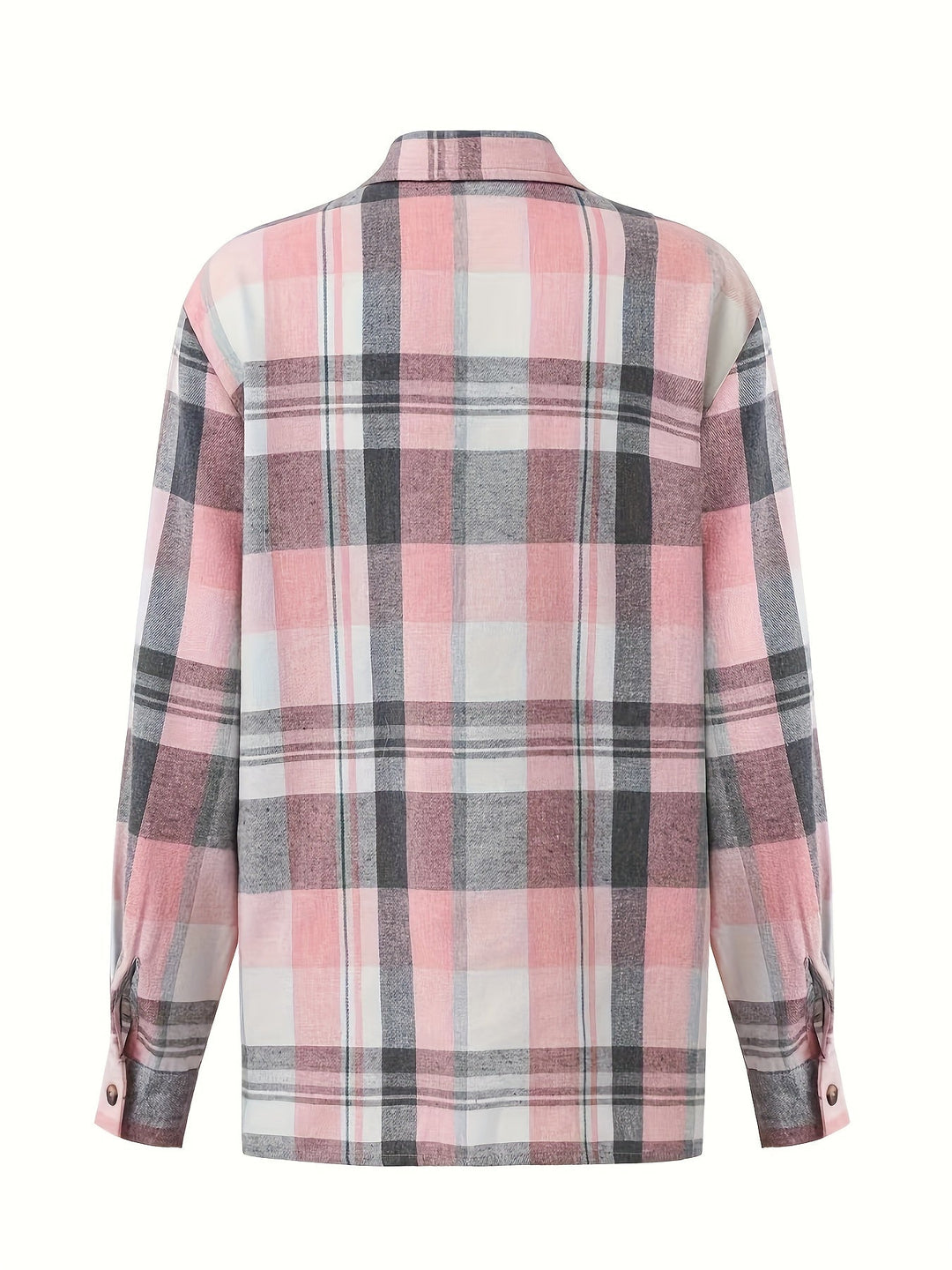 Elena | Geruite overshirt met knopen