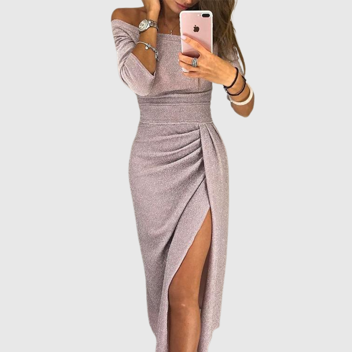 Stella™ | Maxi Jurk met Halterdecolleté
