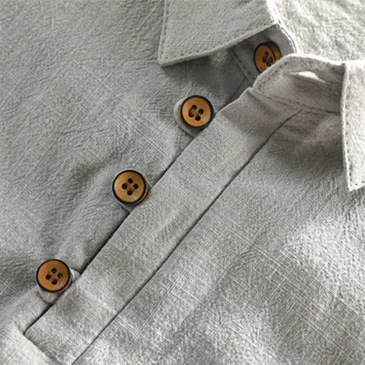 Genji - Heren Korte Mouwen Shirt in Japanse Stijl