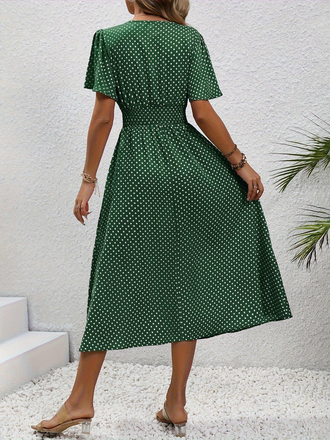 La Scintilla | Elegante Pois Jurk Élisa