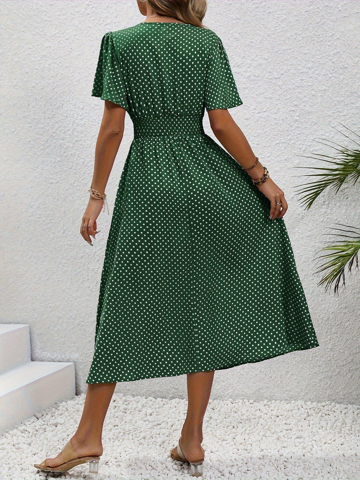 La Scintilla | Elegante Pois Jurk Élisa