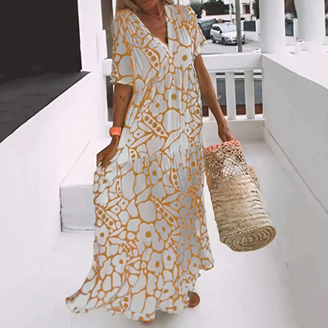 La Scintilla | Maxi Jurk Natuurlijke Elegant