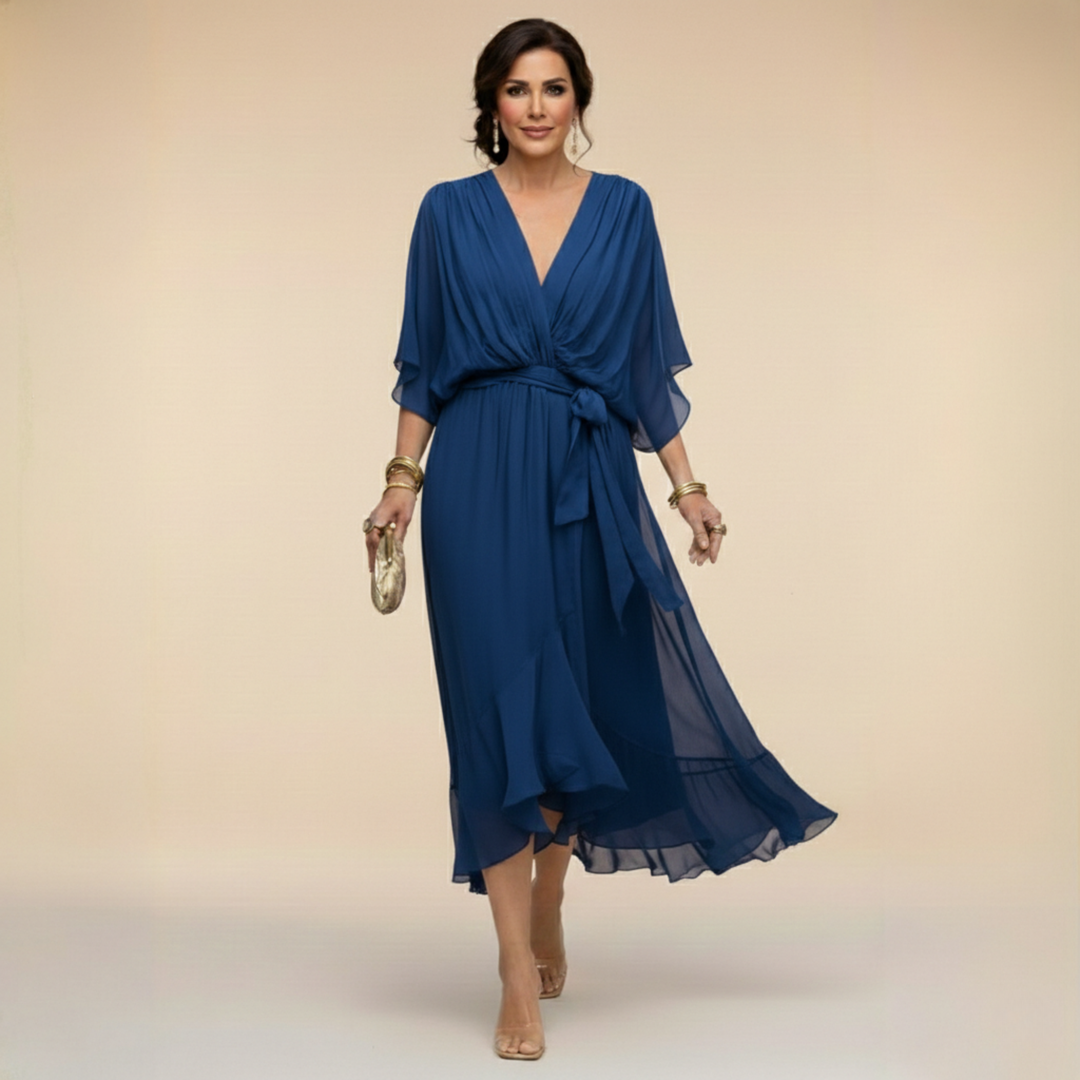 Serena™ | V-loot jurk met etherische elegantie
