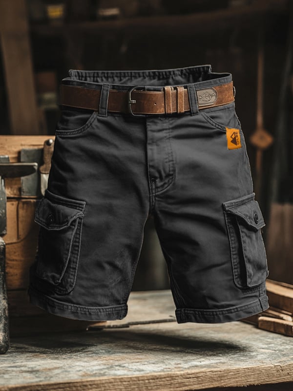 Novak - Retro Cargo Shorts Met Meerdere Zakken
